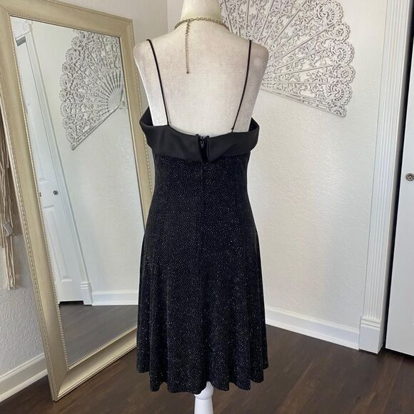 Betsy Adam Vintage Old Hollywood Glam Sparkly Shimmery Prom Formal Mini Dress M - Picture 4 of 6